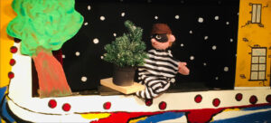 Grijpie wil een kerstboom kerstshow voor poppenkast kinderen