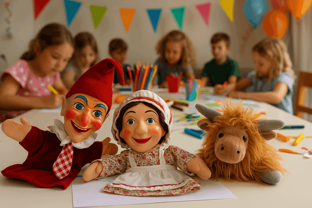 poppenkast knutsel kinderfeestje activiteit