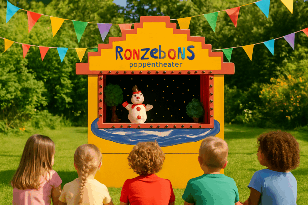 poppenkast kinderfeestje op locatie met interactie en liedjes
